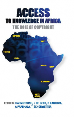 Cover image showing an outline map of the African continent